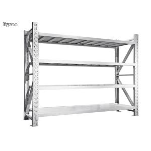 Stable Medium Duty Shelving Racking Galvanized Surface Customized Dimension
