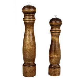 Cheap Hand-Crafted Mini Wood Pepper Mill Kits Salt And Pepper Grinder Set Mill for sale