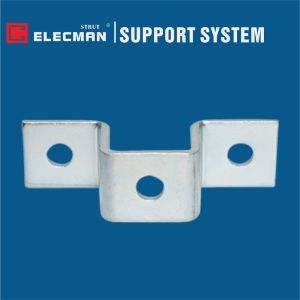 Galvanized Steel Metal 3 Hole Strut U Bracket Saddle Shape