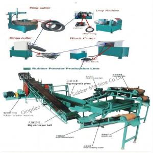China Labor Saving Rubber Crushing Mill , Used Tyres Recycling Plant (XKP-560) on sale