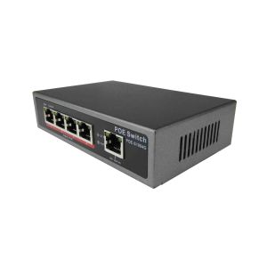POE-S1004G(4GE+1GE)_4 Port Gigabit IEEE802.3af/at PoE Switch with 65W External