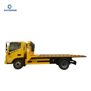 Foton 2 Tons Flatbed Wrecker Tow Truck For Road Rescue Dimensions 5995X2300X2300