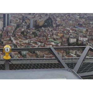 Customized flexible balustrade stainless steel wire rope mesh for balcony with