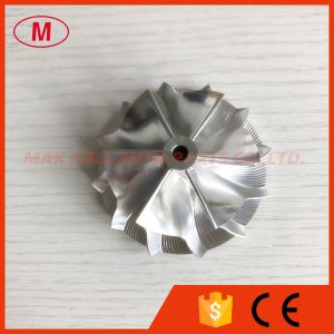 K04 47.15/58.65mm 6+6 blades High performance Turbocharger milling/aluminum 2618/billet compressor wheel