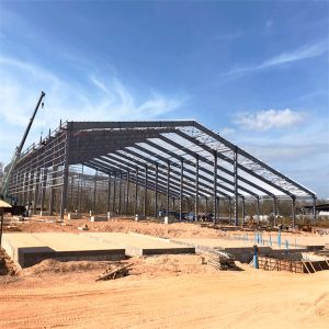 Cheap Hot Rolled/Welded H Section Steel Metal Building Workshop For Heavy Duty Applications for sale