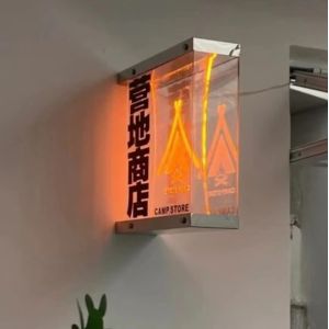 The latest advertising board custom acrylic stainless steel light box 3d