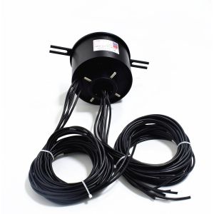Cheap 40A Through Hole Slip Ring Aluminum Alloy Sandblasting Oxidation Black Material for sale