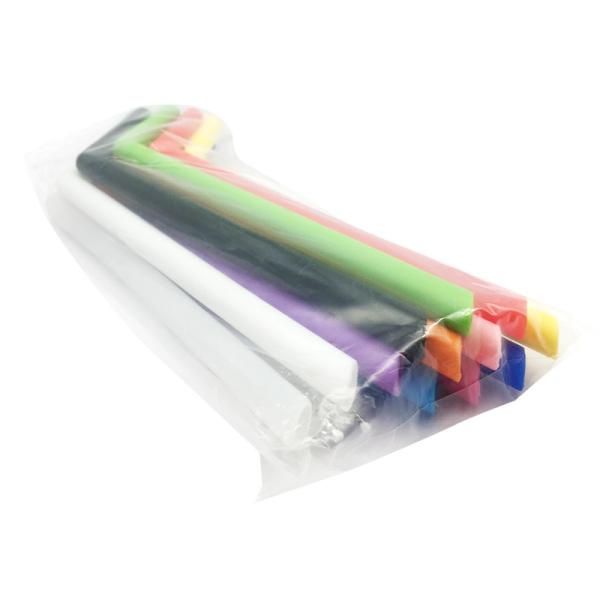 Durable Reusable Chewy Silicone Drinking Straws No Taste Of Metal Customized