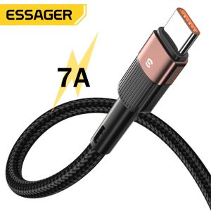 Android Fast Charging Data Cable Type C 1/2/3M 7A 100W For Huawei Xiaomi