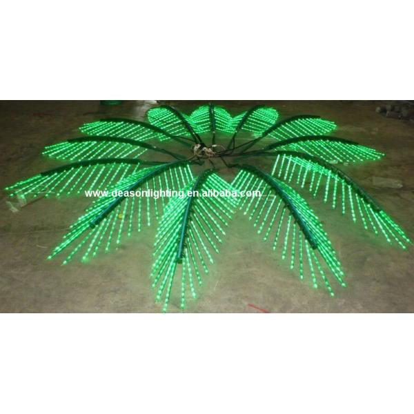 lighted palm trees