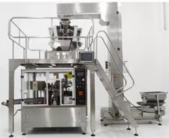 220V 50Bpm Snack Food Packaging Machine , Premade Pouch Packing Machine