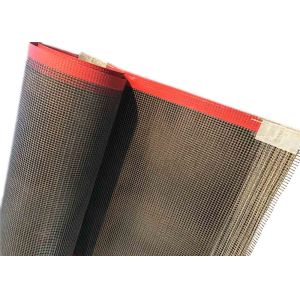 4mm × 4mm Coated Fiberglass Red Edge Ptfe Mesh Conveyor Belt For Printing