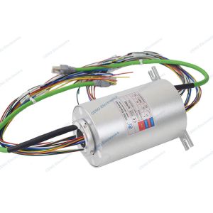 0 - 380V AC / DC Ethernet Signal Slip Ring Compabitle With 6 Circuits Electrical