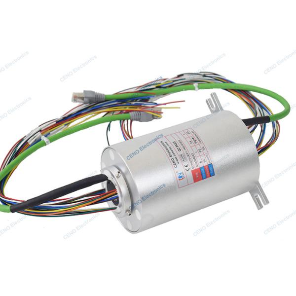 0 - 380V AC / DC Ethernet Signal Slip Ring Compabitle With 6 Circuits Electrical