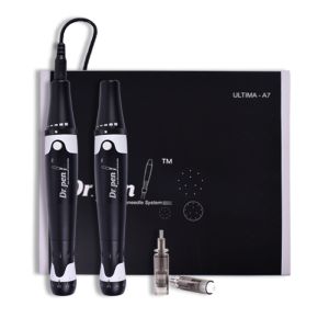 Black Permanent Makeup Machine Kit Dr. Pen Ultima A7 Derma Rechargeable