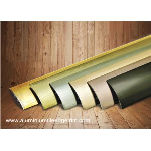 Multi Use Curved Surface Aluminium Floor Trims With Brushed Effect For Hotel