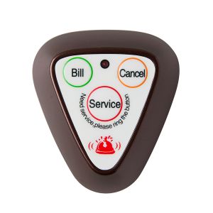 Wireless Table Call service button with display receiver system