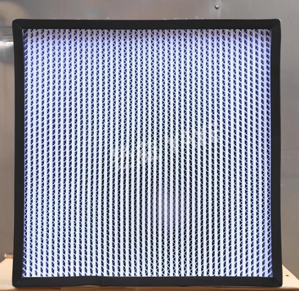 Using custom paper partitions and aluminum frame, combined with efficient