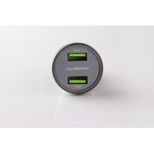 Quick Charge 3.0 Car Charger 12V Dual USB Car Charger 3.1Case Aaluminum alloy
