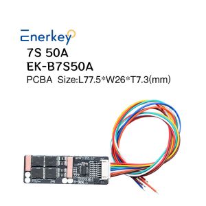 Energy Storage Lithium Battery BMS 6S 7S 50A For Electric Tricycle Cell Bms 24V