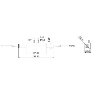 GaPho 1x1 Magnet Fiber Optic Switch Fiber For Ring Network