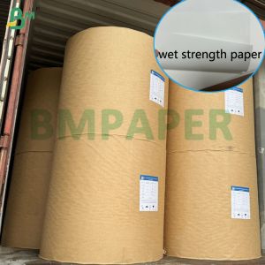 China 61cm Width  68gsm 70gsm High Wet Strength paper For Drinking Bottle Labels on sale