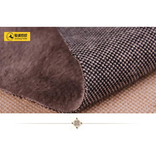 Polyester jacquard weave short pile micro velvet for upholstery, sofa and apparel