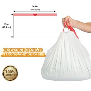 Easy Clean Up Jumbo Drawstring Scented Litter Box Liners bags For Pet Cats