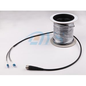 IPFX LC outdoor fiber optical patch cord, 2core FTTH waterproof jumper