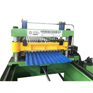 Fast Roof Panel Roll Forming Machine , Mini Corrugated Panel Roll Forming