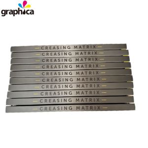 Plastic Creasing Matrix Die Cutting and Channel Width 4.0mm GRB 0.5*1.5mm