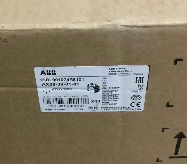 AX09-30-01-81 ABB Ac contactor Compact AC control solution Small and medium