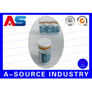 Custom Anti - Fake Self Adhesive 10ml Vial Labels For Anabolic Peptide glass