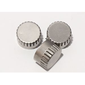 High precise custom deep drawn aluminium stamping parts OD 35mm Dimensions