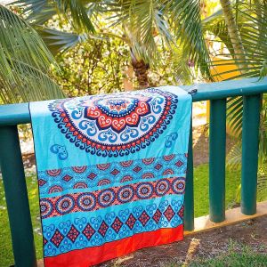 Bulk Medium Thickness Customized Beach Towel With Opp Bag Packaging