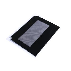 Black Frame Irregular 3.2mm CNC Oven Outer Glass Replacement