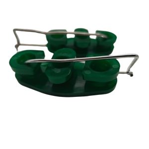 400 PCS XS-A10 S-Type Stainless Steel Cable Clamps for UV Resistant Nylon Drop