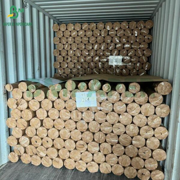 Quality 80gram 90gram 100cm Roll Width Golden Kraft Paper For Courier Envelope Bag wholesale