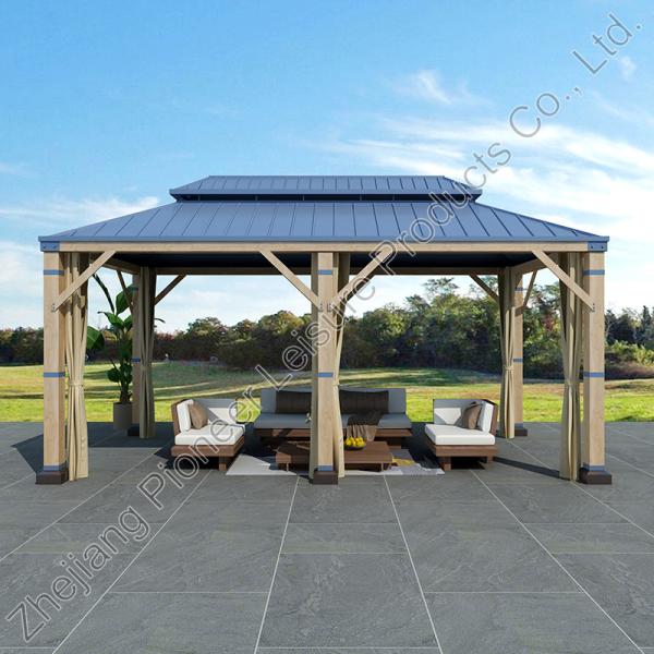 Quality Hardtop Gazebo With Galvanized Steel Roof And Aluminum Frame Gazebo Canopy wholesale