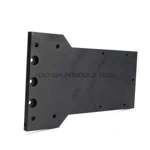 Precision CNC Machined Aluminum Parts with Customized Shapes in Black Anodizing