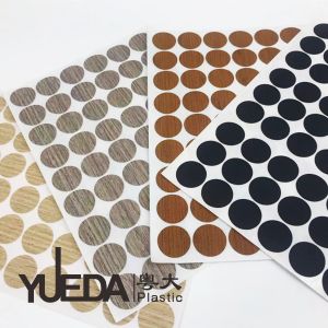 Customizable Round Adhesive Screw Cap Stickers For Furniture Panels Dustproof
