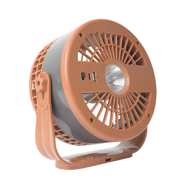 Rechargeable Remote Control USB Portable Table Fan with Night Light for Camping