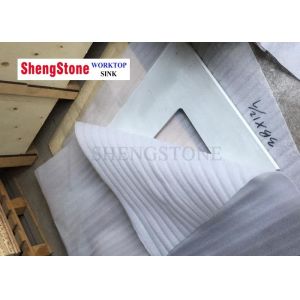 Light Grey Marine Edge Countertop For Government Laboratory , 1410*750 Mm Size