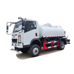 Cheap Factory Sales Howo Right Hand Drive 4x2 4x4 Water Bowser 3-5ton Water Tanker for Sale for sale