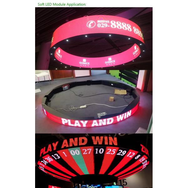 1R1G1B 1920Hz Flexible Led Wall , Led Flexible Panel For Indoor Advertising