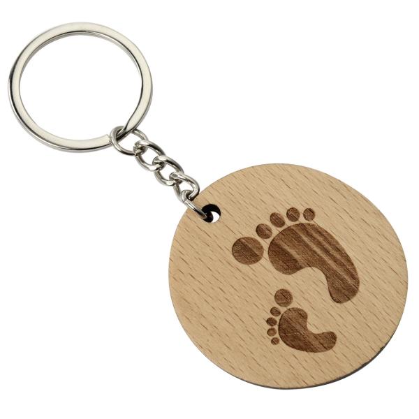 Quality Upgrade Your Keychain With Engraved Wooden Key Ring Eco-friendly And Natural wholesale