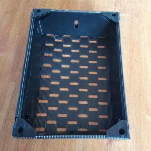 China Waterproof Reusable Plastic Crates Lightweight Warehouse Storage Boxes Stackable on sale