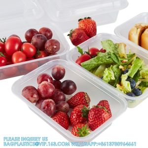 Compartment 24 OZ Meal Prep Plastic Food Storage Containers Reusable Lunch Bento