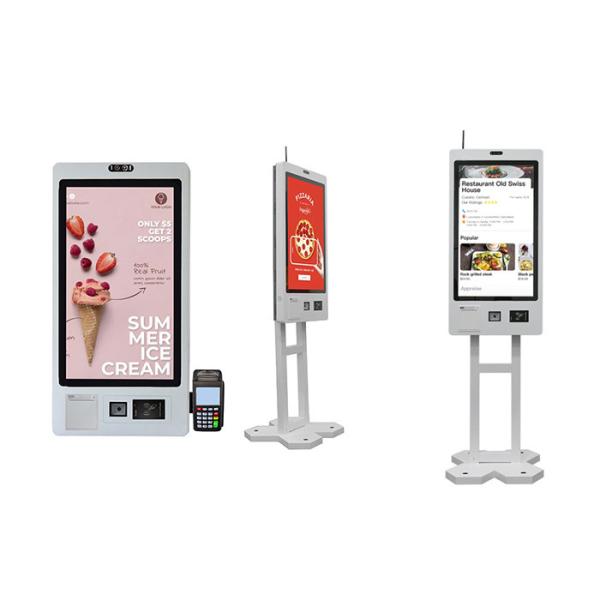 Quality Ticket Printing Self Service Ordering Kiosk Capacitive Touch 10 Point and RFID Reader wholesale
