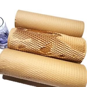 Custom Made 50CM*50M Honeycomb Wrapping Paper Eco Friendly